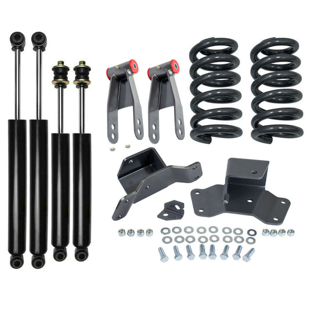 2" Front 4" Rear Lowering Kit For 1988-1998 Chevy Silverado GMC Sierra 2WD V8