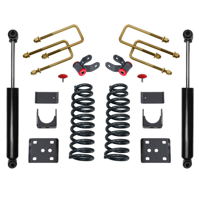 3"/5" Drop Lowering Kit with Rear Shocks For 2004-2008 Ford F150
