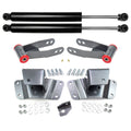 For 1988-1998 Chevy Silverado GMC Sierra 1500 2WD 4" Rear Lowering Kit w Shocks