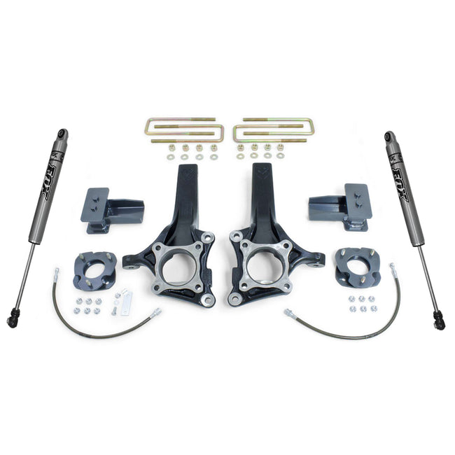 7"/4" Leveling Lift Kit For 2015-2020 Ford F150 2WD w/ Rear Fox Shocks