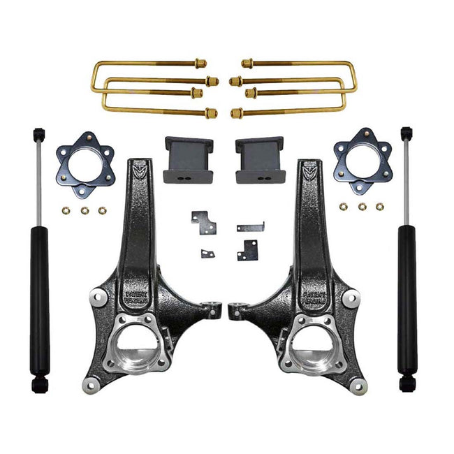 6.5"/4" MaxTrac Leveling Lift Kit For 2019-2024 Chevy Silverado GMC Sierra 2WD