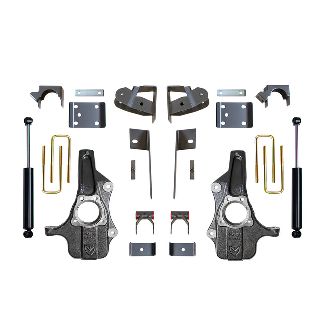 2"/4" MaxTrac Drop Kit For 2019-2024 Chevy Silverado GMC Sierra w/ Rear Shocks
