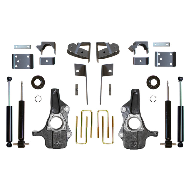3"/5" MaxTrac Lowering Kit KS331935S For 2019-2024 Chevy Silverado GMC Sierra