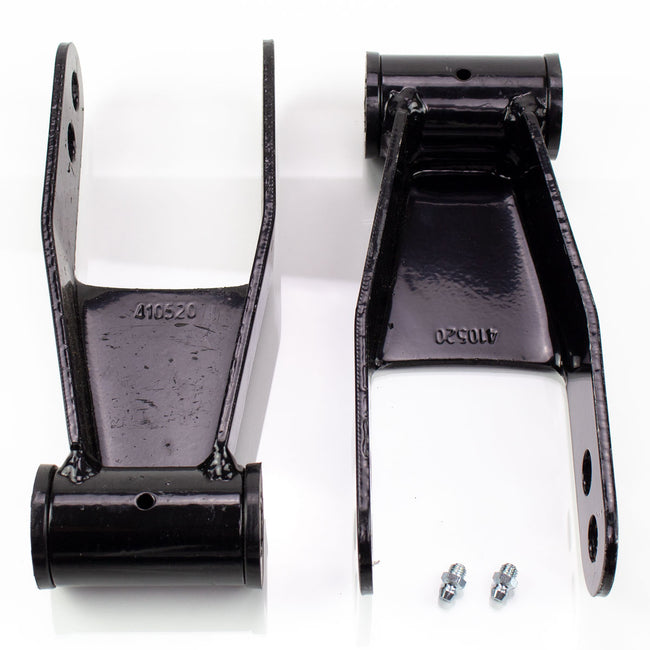 2" Rear Drop Shackles Kit RMA For 1988-2018 Chevy Silverado GMC Sierra 1500