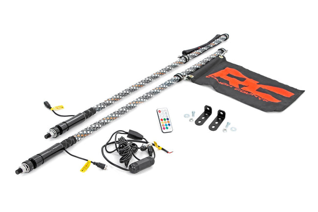 LED Whip Light Kit | Bed Mount | Polaris Ranger RZR 170/RZR 170 - The Suspension Specialists