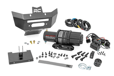 Rough Country Winch Bumper | 4500-Lb Winch | Synthetic Rope | Can-Am Renegade 1000/Renegade 500 - The Suspension Specialists