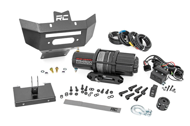 Rough Country Winch Bumper | 4500-Lb Winch | Synthetic Rope | Can-Am Renegade 1000/Renegade 500 - The Suspension Specialists