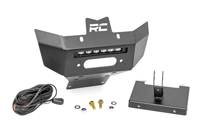 Winch Bumper | Black Series LED | 6" Light | Slime Line | Can-Am Renegade 1000/Renegade 500 - The Suspension Specialists