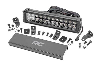 Rough Country 12 Inch Black Series LED Light Bar | Dual Row | White DRL - The Suspension Specialists