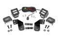 LED Light | RR Cage Mount | 2" Black Flood Pair | Polaris Ranger 1000/Ranger XP 900/1000 - The Suspension Specialists