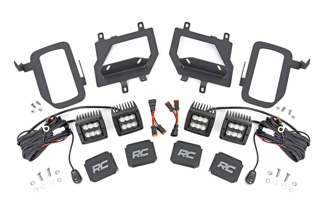 LED Light Kit | Fog Mount | Dual 2" Black Pairs | Spot/Flood | Ford F-150 (15-17) - The Suspension Specialists