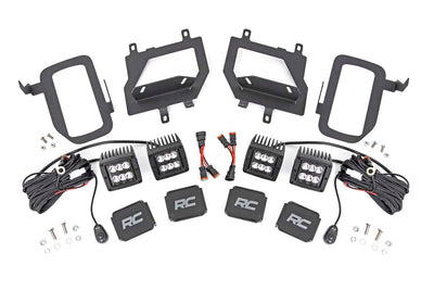 LED Light Kit | Fog Mount | Dual 2" Black Pairs | Spot | Ford F-150 (15-17) - The Suspension Specialists