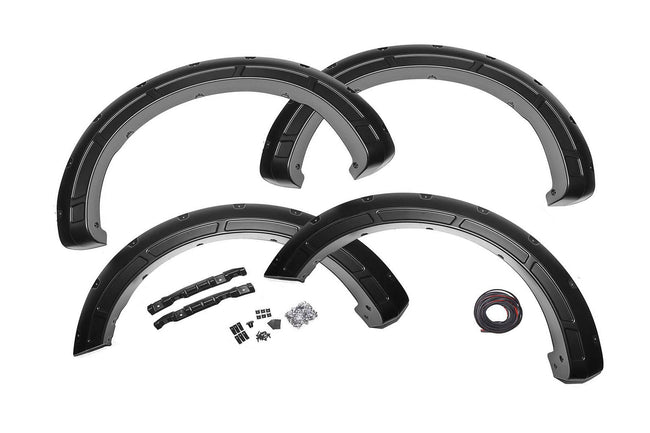 Rough Country Fender Flares | Defender | E2 Magma Red | Ford F-150 2WD/4WD (2015-2020) - The Suspension Specialists