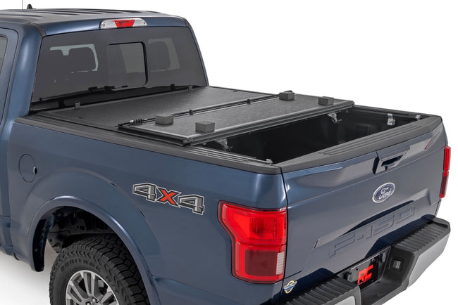 Hard Low Profile Bed Cover | 5'7" Bed | Ford F-150 (15-20)/Raptor (17-20) - The Suspension Specialists