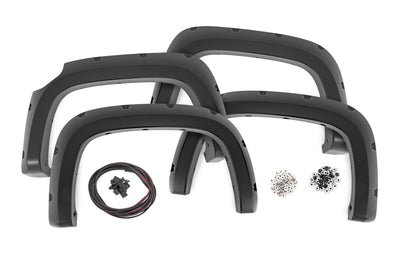 Rough Country Pocket Fender Flares | G9K Satin Steel | Chevy Colorado 2WD/4WD (2015-2022) - The Suspension Specialists