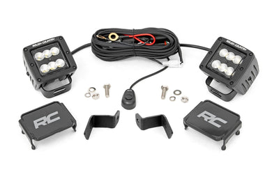 LED Light Kit | Ditch Mount | 2" Black Pair | Flood | Ford F-150 (15-25)/F-150 Lightning (22-25) - The Suspension Specialists