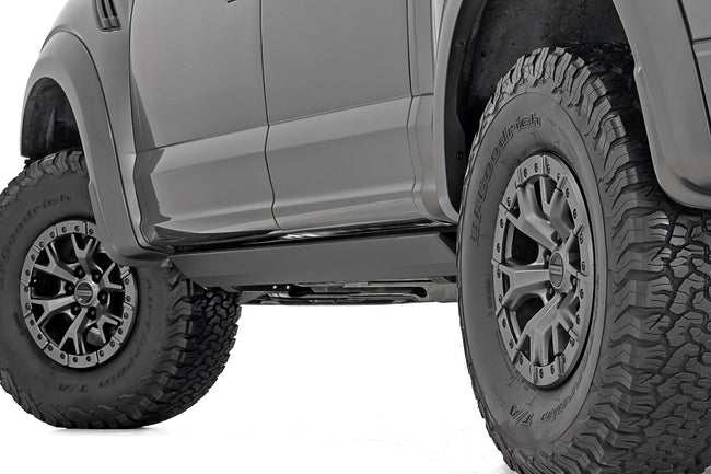 Power Running Boards | Dual Electric Motor | Crew Cab | Ford F-150/Lightning/F-250/F-350/Raptor (15-26) - The Suspension Specialists