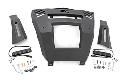 Rough Country Bumper | Front | 6" Black Slimline LED Pair | Can-Am Defender HD 8/HD 9/HD 10 - The Suspension Specialists