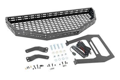 Front Cargo Rack |Black Series LED | 6" Light | Slim Line | Honda Pioneer 1000 - The Suspension Specialists