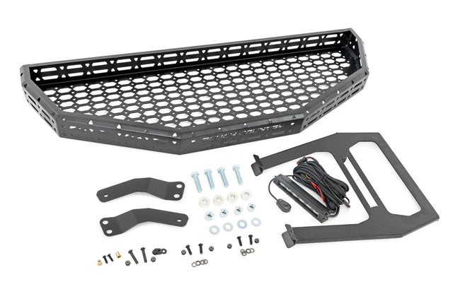 Front Cargo Rack |Black Series LED | 6" Light | Slim Line | Honda Pioneer 1000 - The Suspension Specialists