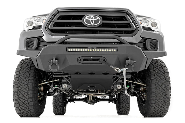 Rough Country Front Bumper | Hybrid | 20" Blk LED | 95000S | Toyota Tacoma 2WD/4WD (16-23)