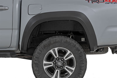 Rough Country Fender Flares | Sport | 218 Midnight Black Metallic | Toyota Tacoma (16-23)