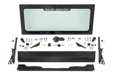 Rough Country Electric Tilt Windshield | Glass | Honda Pioneer 1000 - The Suspension Specialists