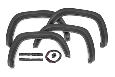 Rough Country Fender Flares | Sport | 6X3 Lunar Rock | Toyota Tacoma 2WD/4WD (2016-2023)