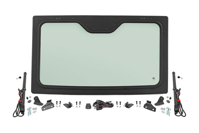 Rough Country Electric Tilt Windshield | Glass | Formed Frame | Polaris Ranger XP 1000