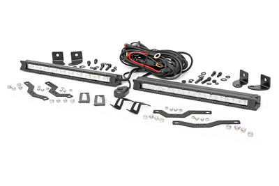 LED Light Kit | Grille Mount | 10" Chrome Slimline Pair | Ford F-150 (18-20) - The Suspension Specialists