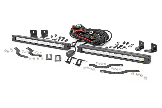 LED Light Kit | Grille Mount | 10" Chrome Slimline Pair | Ford F-150 (18-20) - The Suspension Specialists