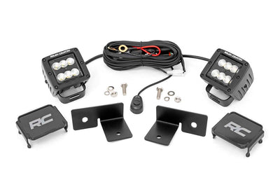 LED Light Kit | Under Bed Mount | 2" Black Pair | Spot | Polaris General XP 4 1000 - The Suspension Specialists