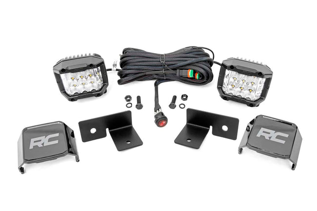 LED Light Kit | Under Bed Mount | 2" Chrome Pair | Wide Angle | Polaris General XP 4 1000 - The Suspension Specialists
