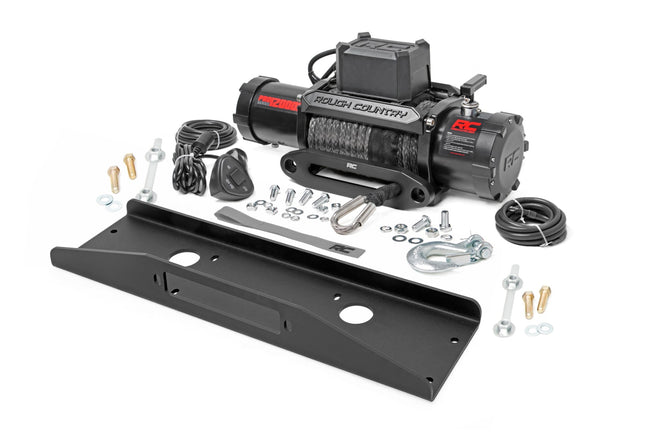 Rough Country Winch Plate | PRO12000S | Mahindra Roxor - The Suspension Specialists