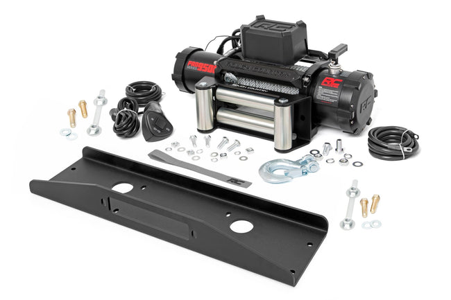 Rough Country Winch Plate | PRO9500 | Mahindra Roxor - The Suspension Specialists