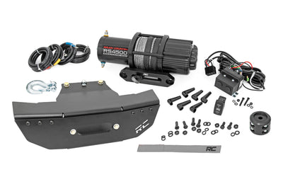 Rough Country Winch Mount | RS4500S | Polaris RZR Turbo S4 - The Suspension Specialists