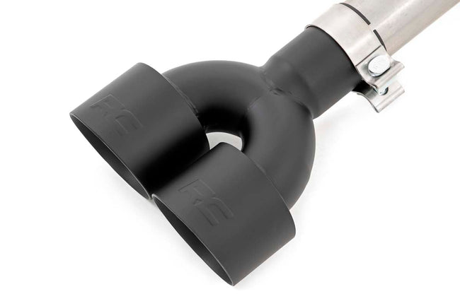 Rough Country Performance Exhuast | Stainless | Crew/Dbl | RR Exit | Chevy/GMC Sierra/Silverado 1500 (19-25)