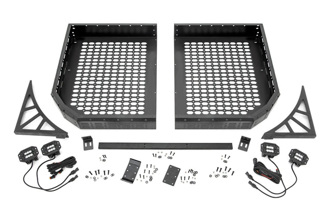 Cargo Rack | Dual 2" Black LED Pairs | Flush Mount | Polaris Ranger XP 1000 - The Suspension Specialists