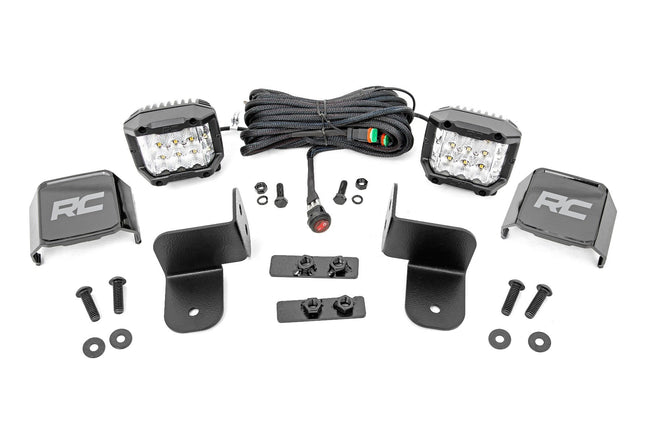 LED Light Kit | Rear Mount | 2" Chrome Pair | Wide Angle | Polaris Ranger XP 1000 - The Suspension Specialists
