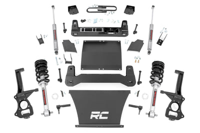 6 Inch Lift Kit |Mono Leaf Rear | N3 Struts | GMC Sierra 1500 2WD/4WD (2019-2024 & Classic) - The Suspension Specialists