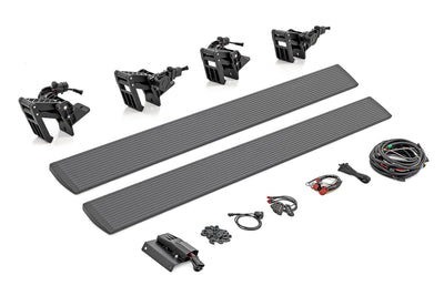 Rough Country Power Running Boards | Dual Electric Motor | Crew Cab | Chevy/GMC 1500/2500HD/3500HD (19-26)