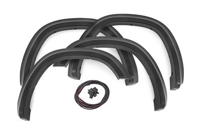 Rough Country Fender Flares | Sport | PRP Deep Cherry Red Crystal | Ram 1500 2WD/4WD (19-24)