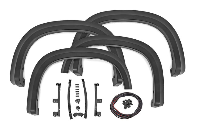 Rough Country Fender Flares | Sport | G2X Deep Mahogany | Chevy Silverado 1500 2WD/4WD (2019-2026 & Refresh)