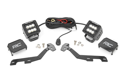 LED Light Kit | Ditch Mount | 2" Black Pair | Flood | Ram 1500 2WD/4WD (19-26) - The Suspension Specialists