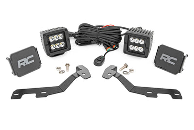 LED Light Kit | Ditch Mount | 2" Black Pair | Spot | Ram 1500 2WD/4WD (19-26) - The Suspension Specialists