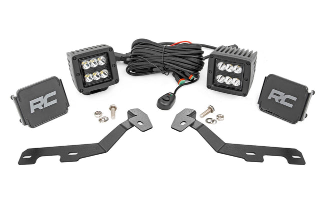 LED Light Kit | Ditch Mount | 2" Black Pair | Spot | Ram 1500 2WD/4WD (19-26) - The Suspension Specialists