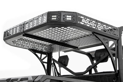 Cargo Rack | Dual 2" Black LED Pairs | Flush Mount | Can-Am Defender HD 5/HD 8/HD 9/HD 10 - The Suspension Specialists