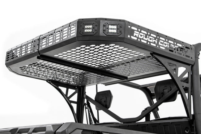 Cargo Rack | Dual 2" Black LED Pairs | Flush Mount | Can-Am Defender HD 5/HD 8/HD 9/HD 10 - The Suspension Specialists