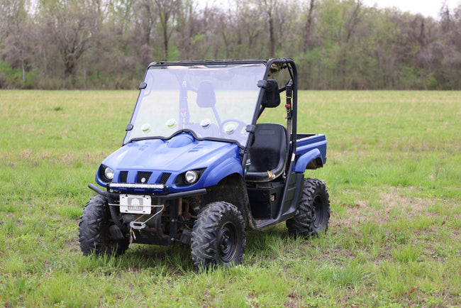 Vented Full Windshield | Scratch Resistant | Yamaha Rhino 660/Rhino 700 - The Suspension Specialists