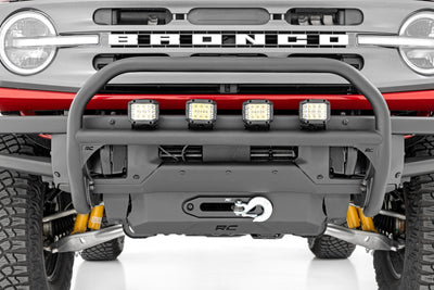 Nudge Bar | 4 Inch Round Led (x4) | OE Modular Steel | Ford Bronco 4WD (21-25) - The Suspension Specialists